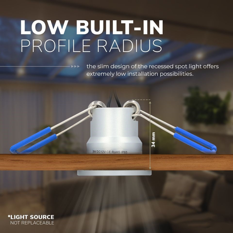 Veranda LED Inbouwspots IP65 met Afstandsbediening – Set van 12 – Warm Wit – Dimbaar – Plug & Play - Afbeelding 8