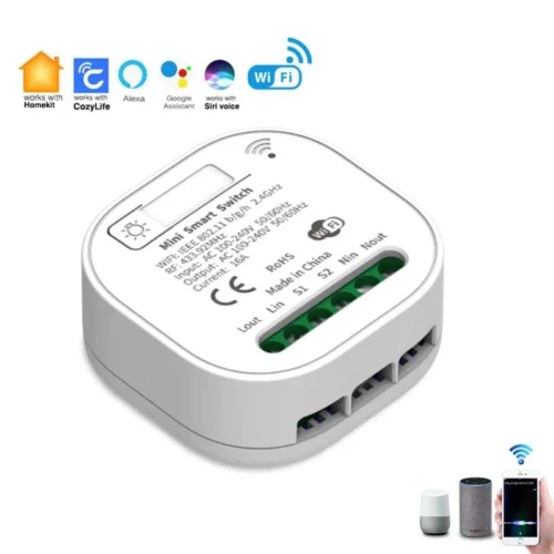 Alternative view of Slimme Lichtschakelaar | Combiset | Kinetisch - Geen Batterij Nodig | Schakelaar - Ontvanger | Smart Life - Tuya