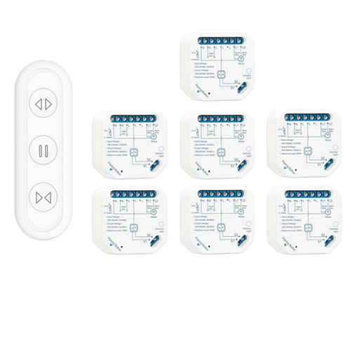 Slimme Rolluikmodule wifi – Combiset 2 tot 7 modules & Afstandsbediening