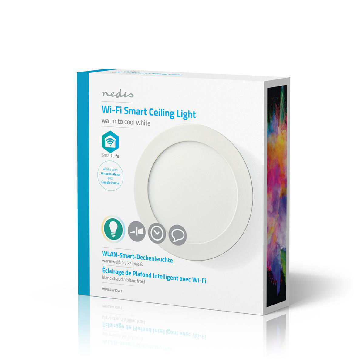 SmartLife Plafondlamp | Wi-Fi | Koel Wit / Warm Wit | Rond | Diameter | 800 lm | 2700 - 6500 K | IP20 | Energieklasse: A | - Afbeelding 4
