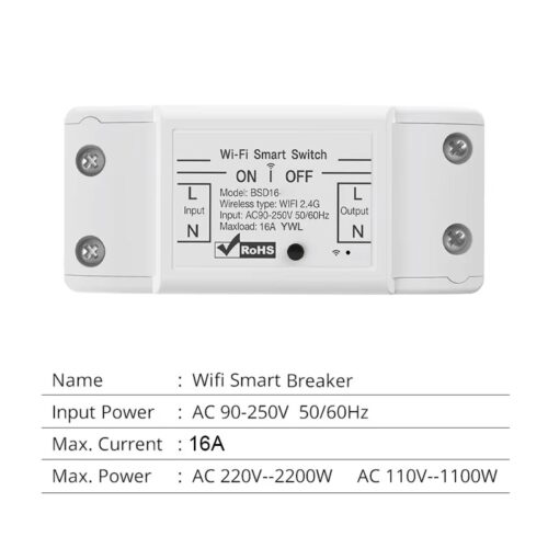 Alternative view of Slimme Wifi inbouwschakelaar | Smart Switch