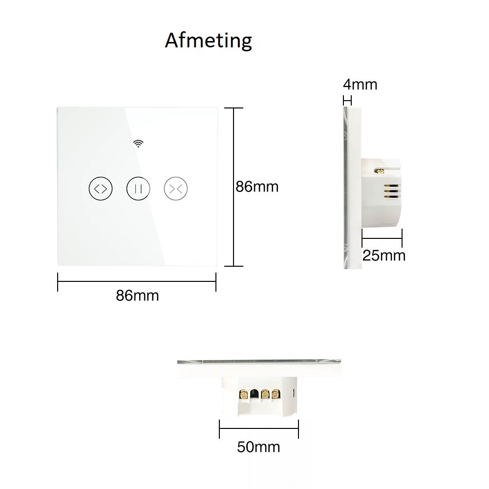 Slimme Rolluikschakelaar – 2-Kanaals - Bediening via App & Spraak - Afbeelding 2