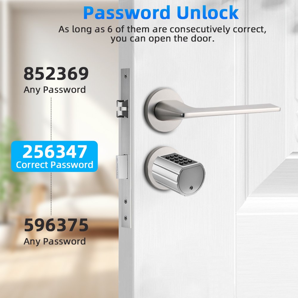 Slimme cilinderslot bluetooth – vingerafdruk, pincode & app - Afbeelding 2