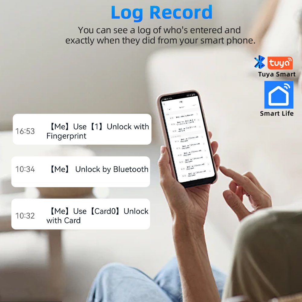 Slimme cilinderslot bluetooth – vingerafdruk, pincode & app - Afbeelding 5