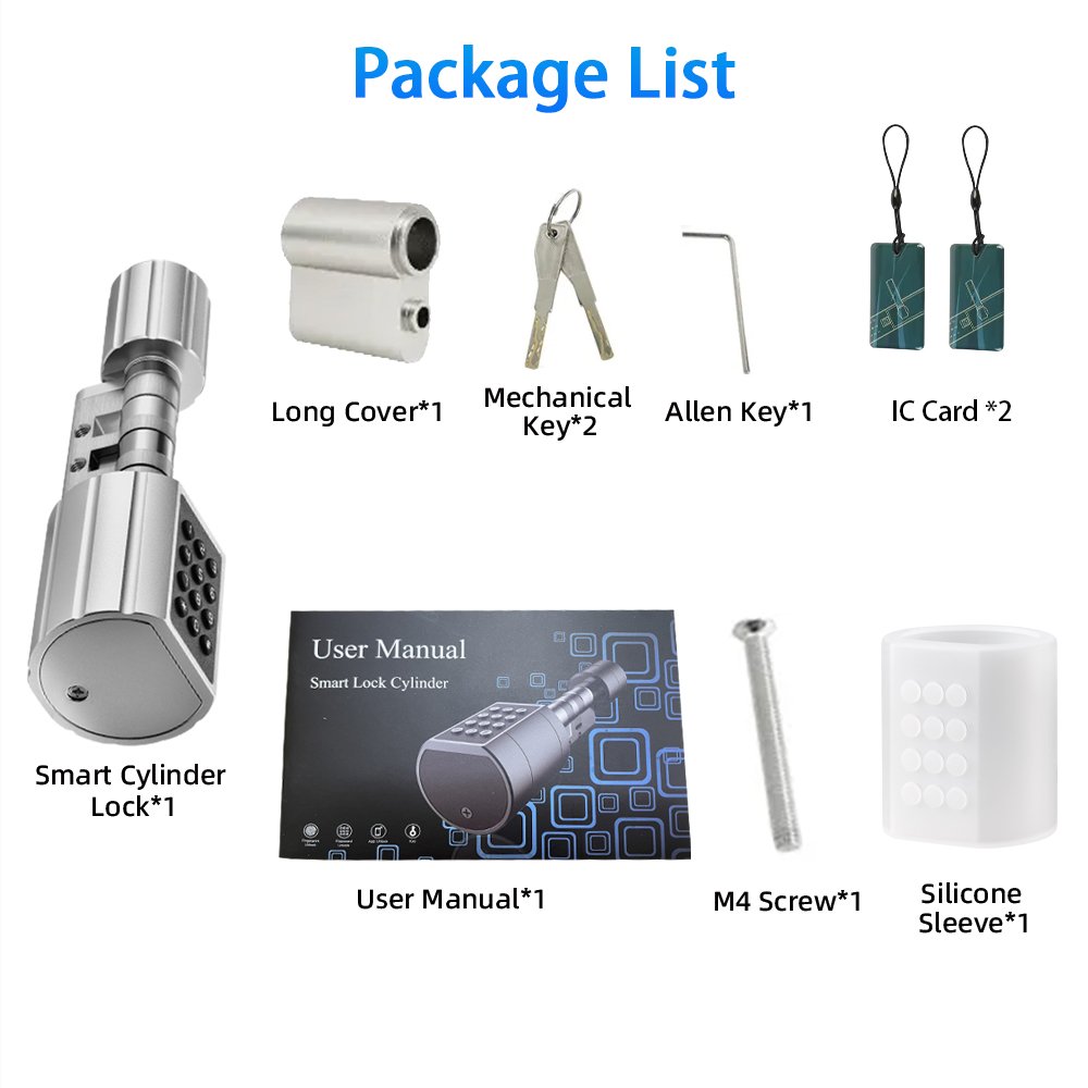 Slimme cilinderslot bluetooth – vingerafdruk, pincode & app - Afbeelding 8