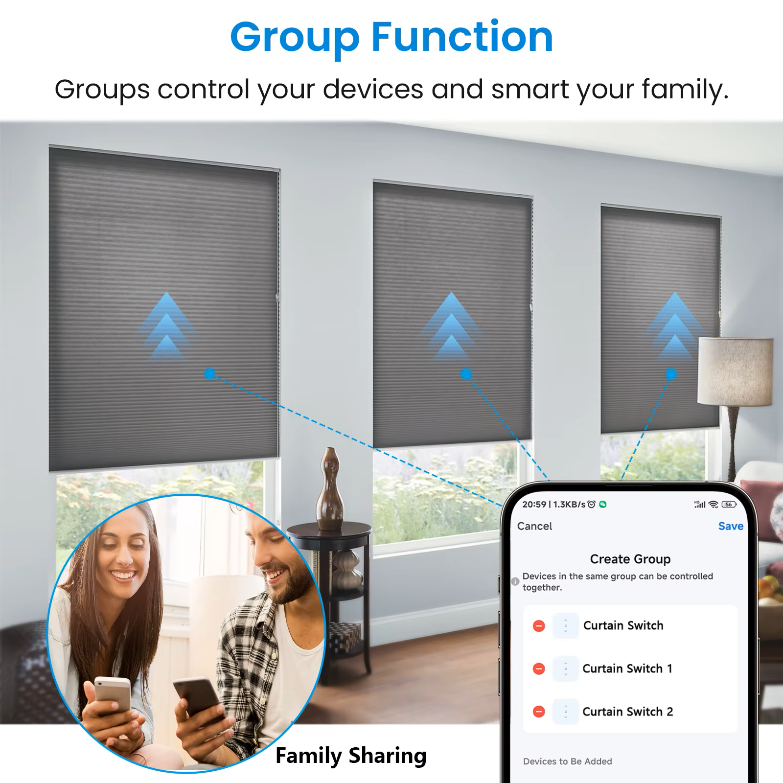Slimme rolluikschakelaar - met kalibreerbare percentagefunctie en led - Afbeelding 5