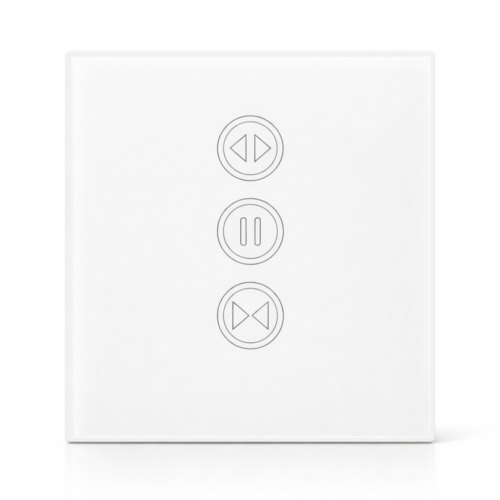 Glazen Paneel Rolluikschakelaar – Vervangfront Zwart/Wit