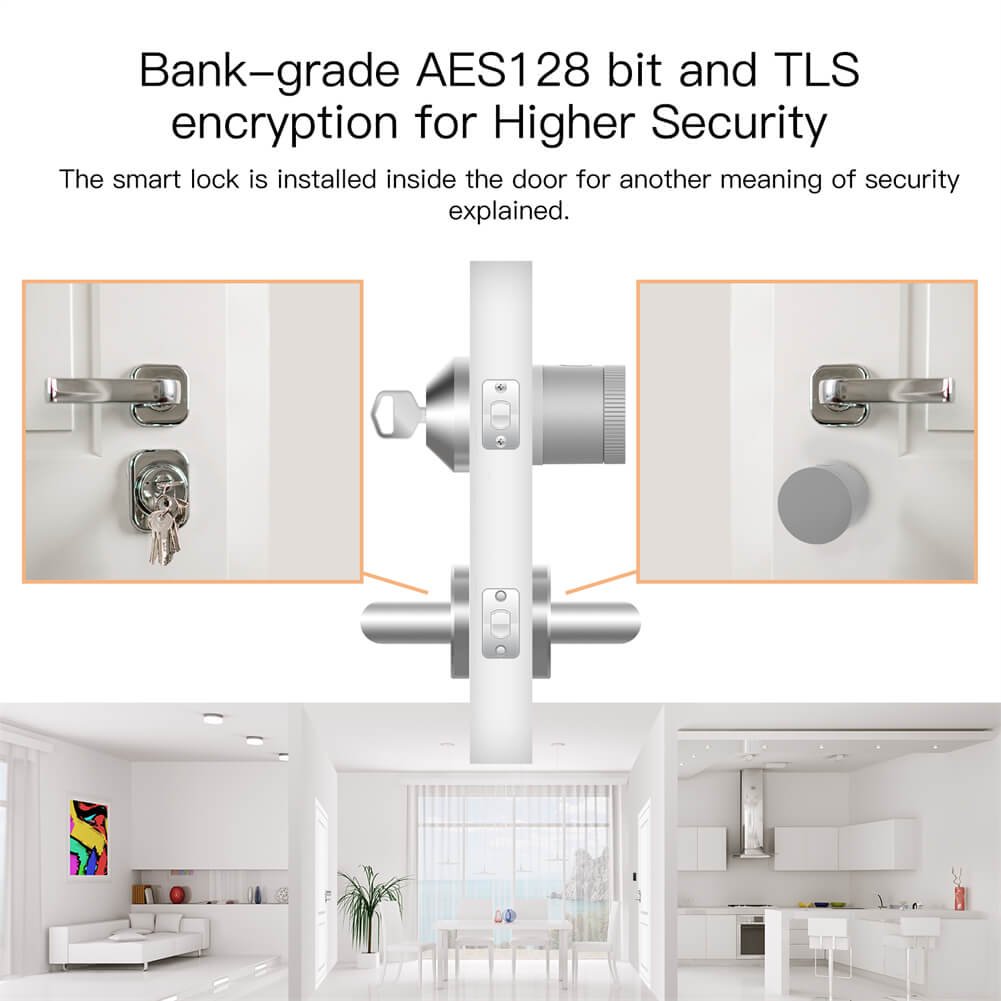 Slim Deurslot Bluetooth – App Bediening met Tuya / Smart Life - Afbeelding 4