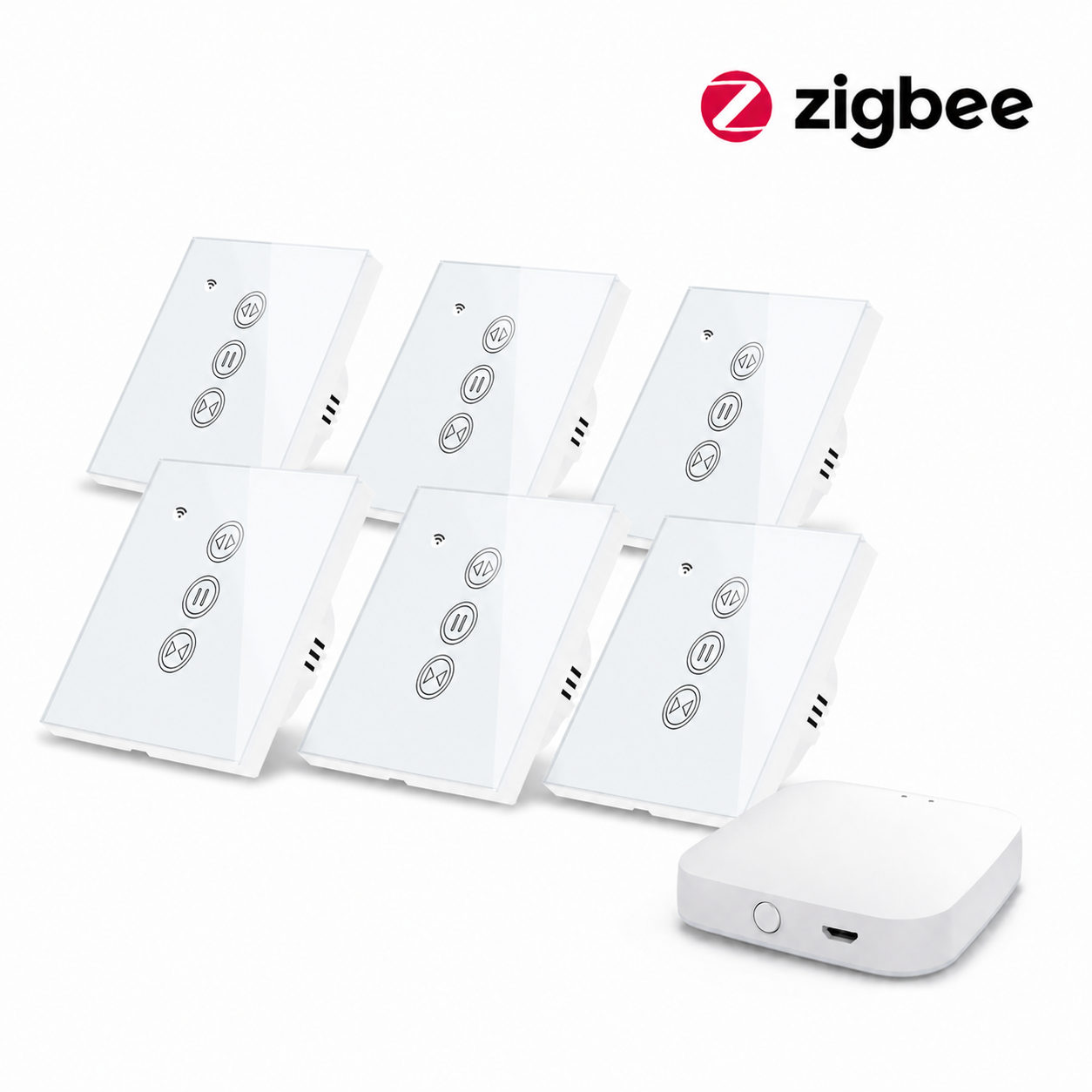 Slimme rolluikschakelaar Zigbee startersset met Hub