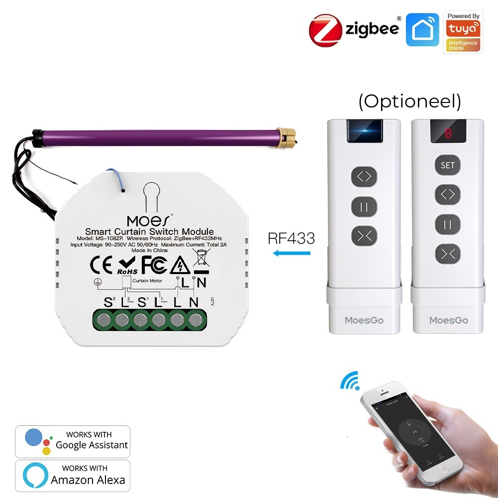 Zigbee Rolluikmodule – Slimme Bediening voor Rolluiken en Screens
