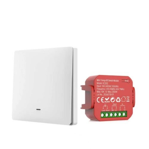 Draadloze schakelaar set met S1/S2 - Kinetisch en batterijloos